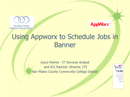 Appworx at SMCCD - San Mateo County Community College District