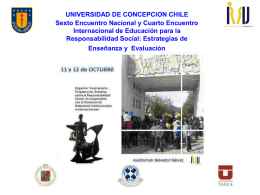 La responsabilidad social - Universidad de Concepción