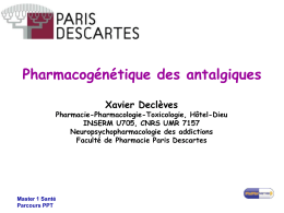 Diapositive 1 - Recherche Clinique Paris Descartes Necker Cochin