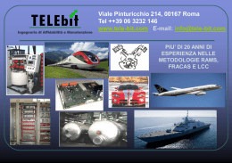 Metodologie RAMS, FRACAS e Decision on Life Cycle Cost