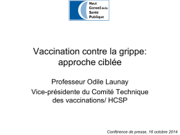 Vaccination contre la grippe: points sur l`efficacité et la vaccination