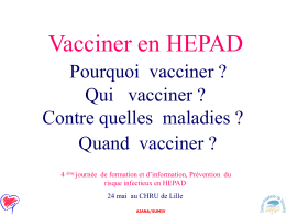 Vaccination en EHPAD - Infectio