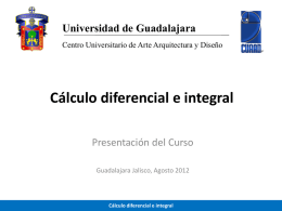 Presentación Cálculo 2012-B