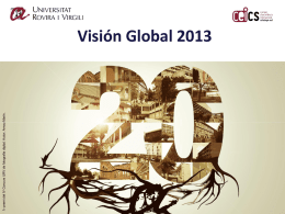 Visión Global 2013 La URV en el territorio