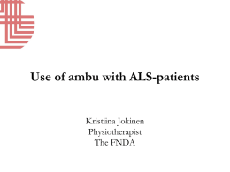 Use of ambu with ALS