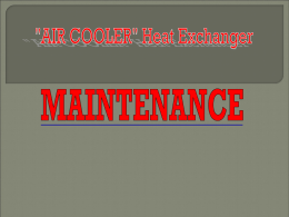 Air cooler maintenance.