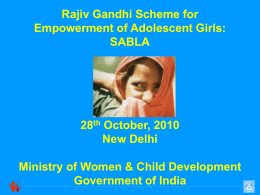 2.sabla - Ministry of Women and Child Development