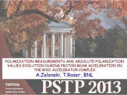 Polarization measurements and absolute polarization values