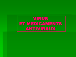VIRUS ET MEDICAMENTS ANTIVIRAUX