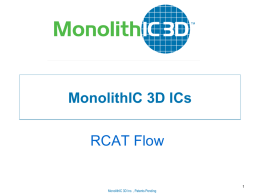Detailed RCAT flow - MonolithIC 3D Inc.
