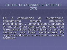 Sistema comando de incidentes
