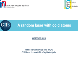 What is a random laser