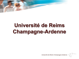 Rencontre Université / Entreprise - Université de Reims Champagne