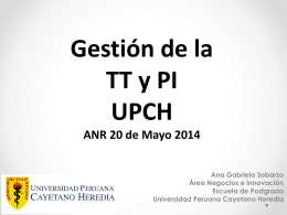 Gestión CTI – Universidad Peruana Cayetano Heredia