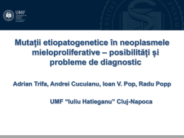 prezentare diagnostic genetic MPN 31 ianuarie 2015