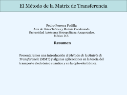 El Método de Matriz de Transferencia 2