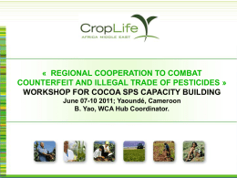 Regional Cooperation to Combat Counterfeit and Illegal Trade of