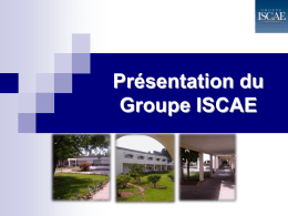 Présentation du Groupe ISCAE