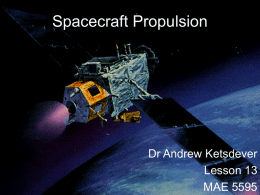 Spacecraft Propulsion