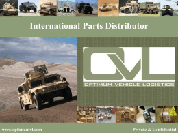 Company Presentation - Optimum Vehicle Logistics