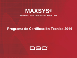 Certificación Maxys