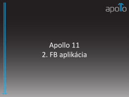 Apollo 11 2. FB aplikácia
