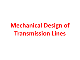 Mechanical Design of Transmission Lines