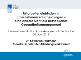 Dr. med. Katharina Feldmann (ppt - Schleswig