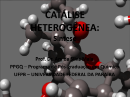 catálise - síntese - Universidade Federal da Paraíba