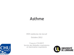 Asthme definitif Pr Chabot