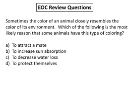 EOC Review Questions - RS Central High School