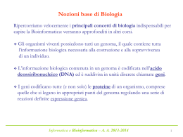 Lezione_10-marzo-2014 - Corso di Biologia Molecolare 2