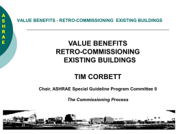 The Value-Benefit of Retro-commissioning in Existing Buildings