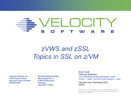 VM and SSL - VM Workshop 2015