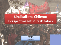Sindicalismo Chileno: Perspectiva actual y