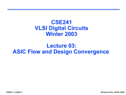 Synthesis - UCSD VLSI CAD Laboratory