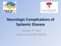 Altman - Neurology of Systemic Disease