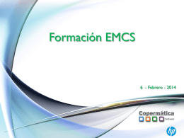EMCS – operaciones interiores - RECEPCIONES