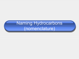 naming hydrocarbons