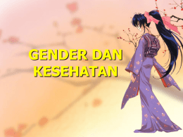 gender dan kesehatan