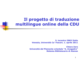 Le traduzioni della CDU