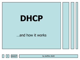 DHCP ...and how it works