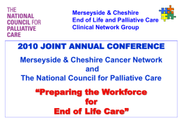 National Overview - Cheshire & Merseyside Strategic Clinical