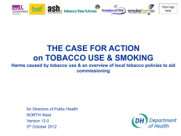 PresentationNW - Action on Smoking and Health