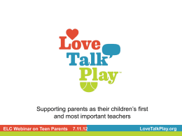 FINAL Teen Parent Engagement Webinar 7 11 12
