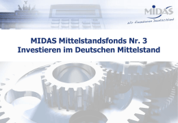 MIDAS Mittelstandsfonds Investieren im Deutschen Mittelstand