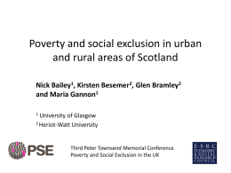 Gannon, Bailey, Bramley and Besemer, Rural poverty in Scotland