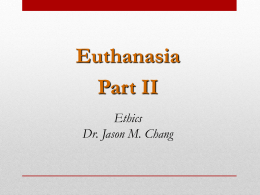 Active vs. Passive Euthanasia