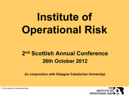 Plenary Sessions slides - Glasgow Caledonian University