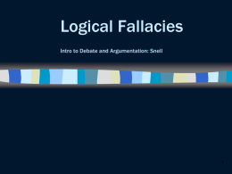 Intro Logical Fallacy